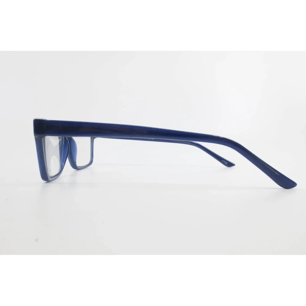 Modern Navy Blue Rectangular Eyeglass Frames MP 6103 BL 54-16-140 Full Rim Mens